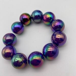 Iridescent Beaded Bracelet